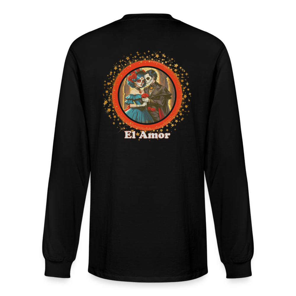 El Amor Unisex Organic Long Sleeve T-Shirt - black