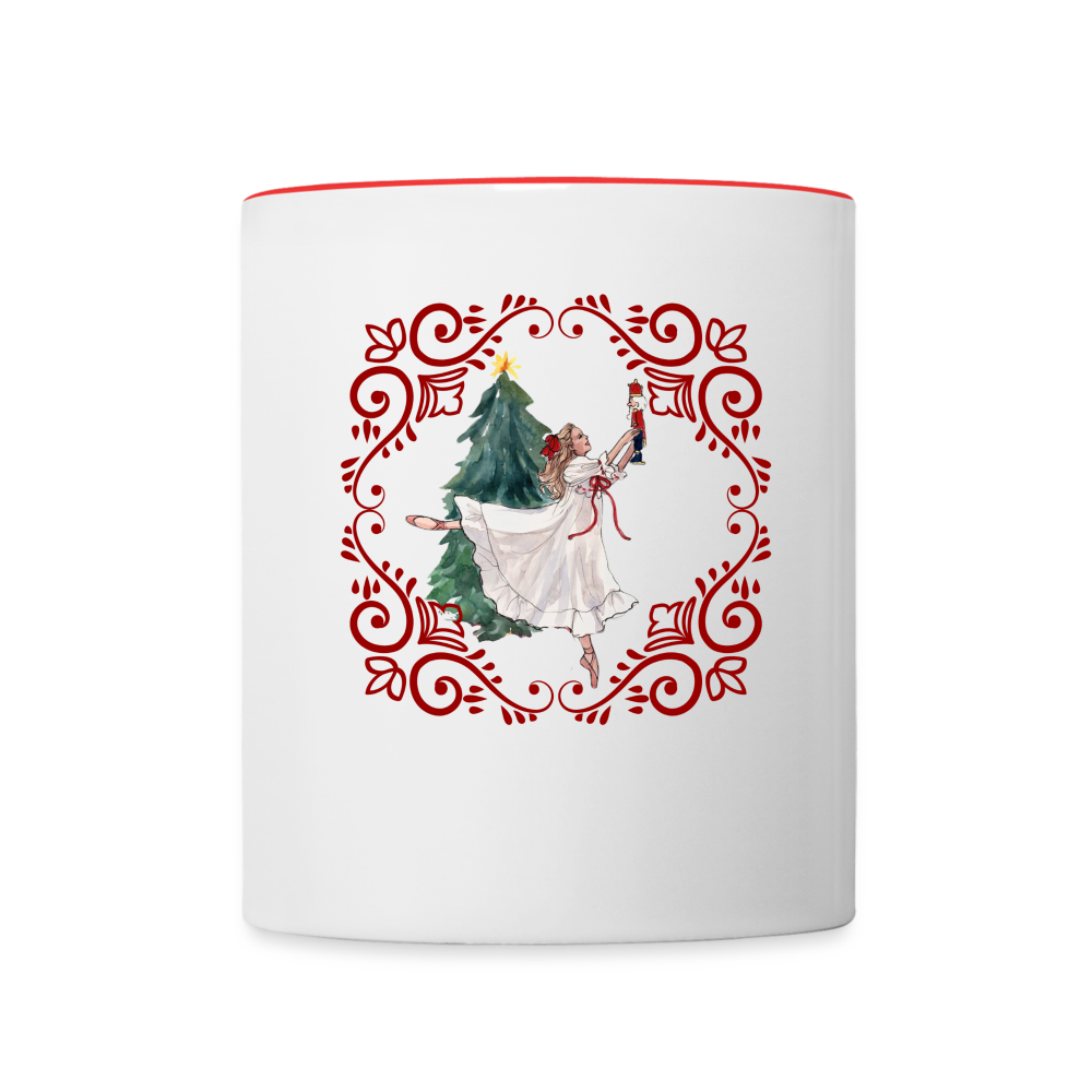 Contrast Coffee Mug - white/red