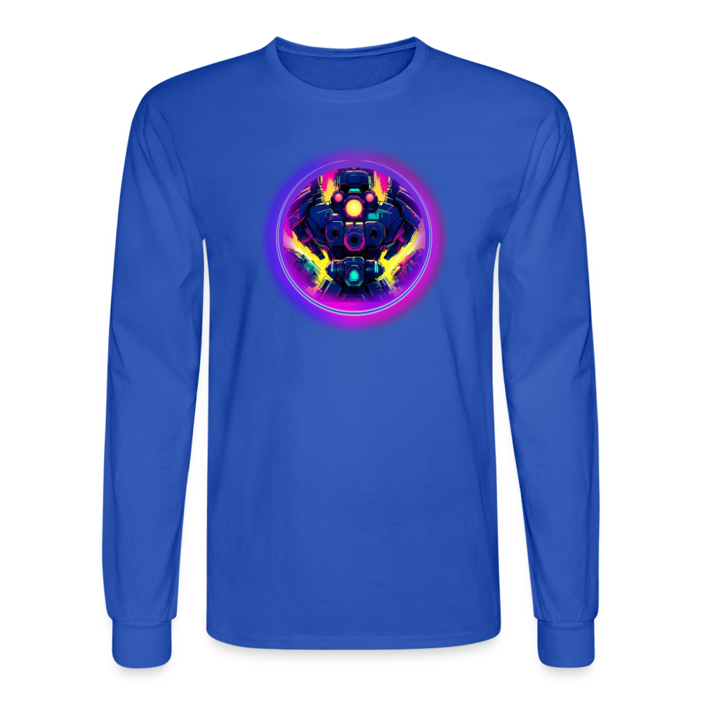 Futuristic Men's Long Sleeve T-Shirt - royal blue