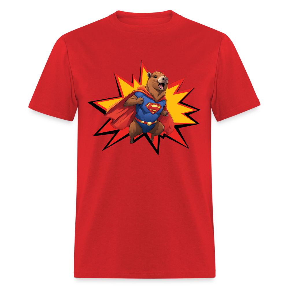 Super Capibara Unisex Classic T-Shirt - red