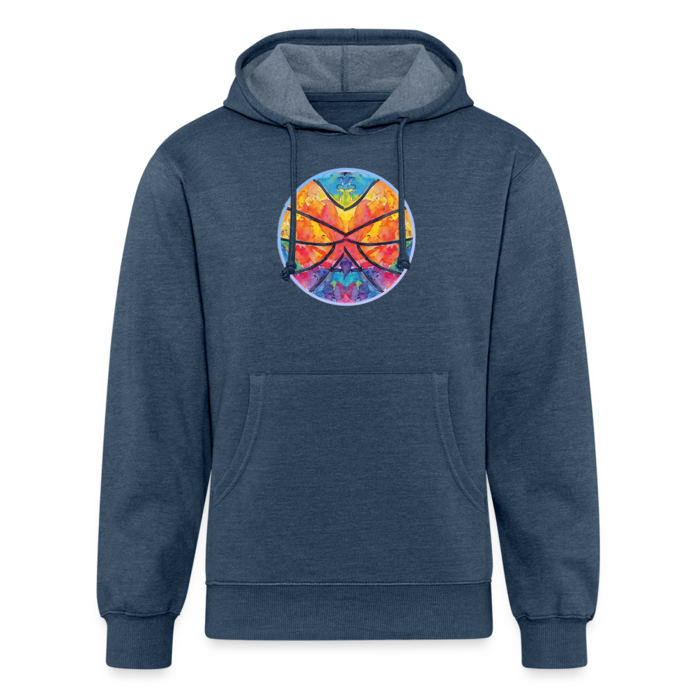 Unisex Organic Hoodie - heather navy