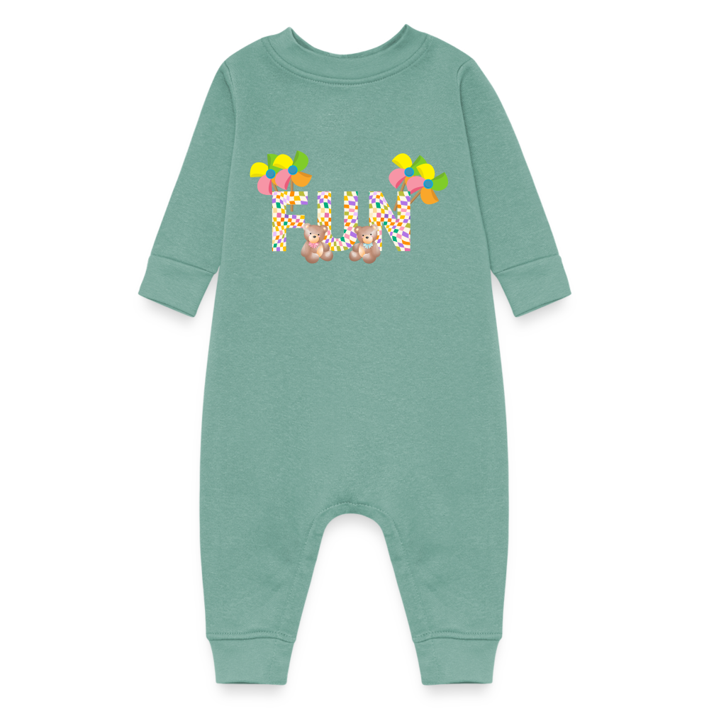 Fun Baby Fleece One Piece - saltwater