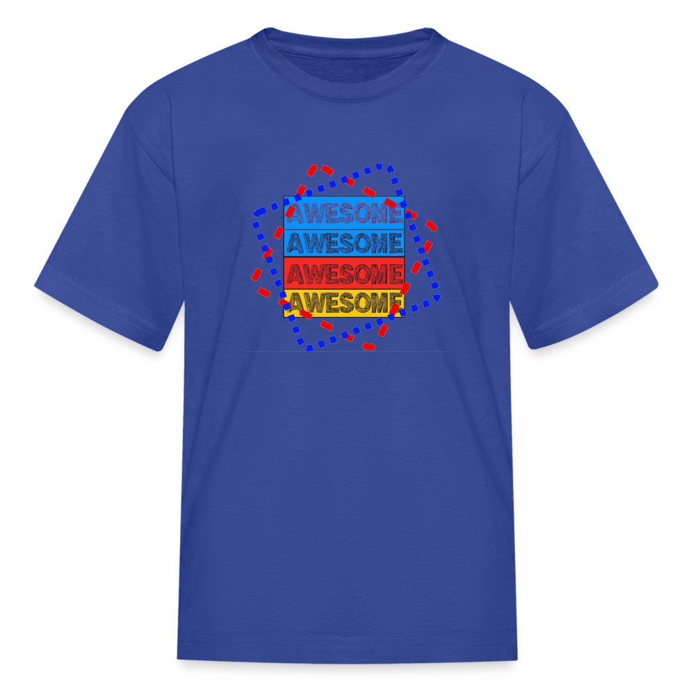 Awesome Kids' T-Shirt - royal blue