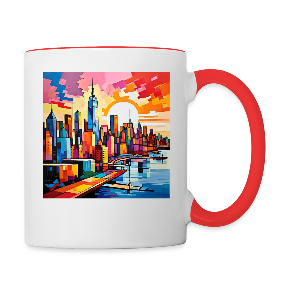 Contrast Coffee Mug - white/red