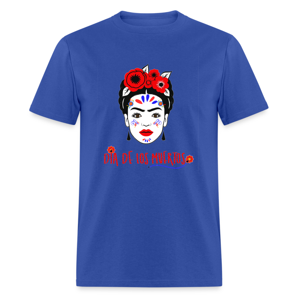 Frida Dia de los Muertos Unisex Classic T-Shirt - royal blue