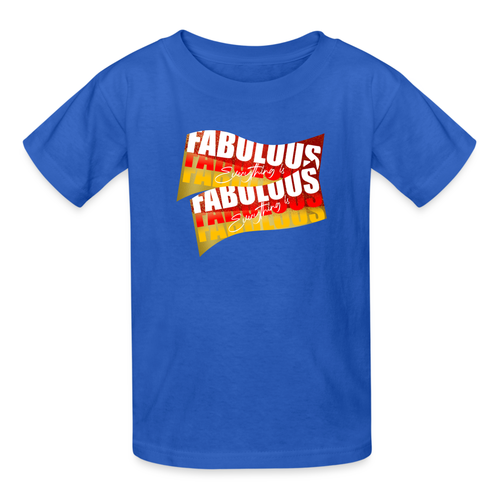 Fabulous  Ultra Cotton Youth Tee Shirt - royal blue