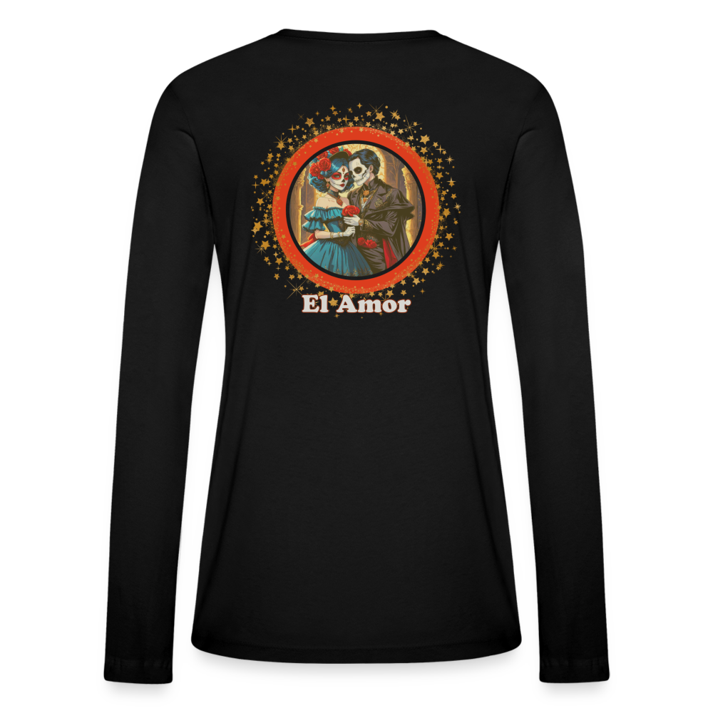 El Amor Bella + Canvas Women's Long Sleeve T-Shirt - black