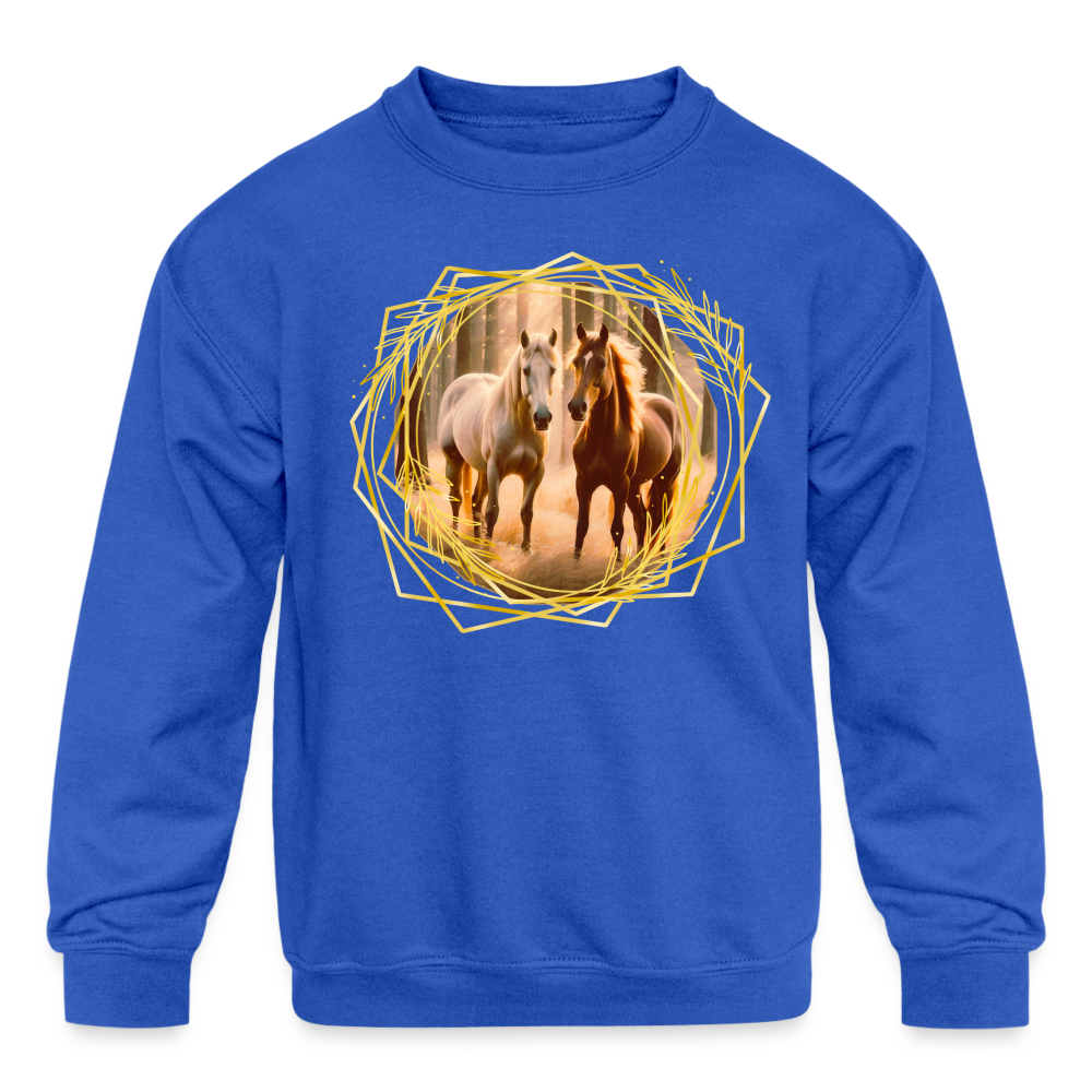 Kids' Crewneck Sweatshirt - royal blue