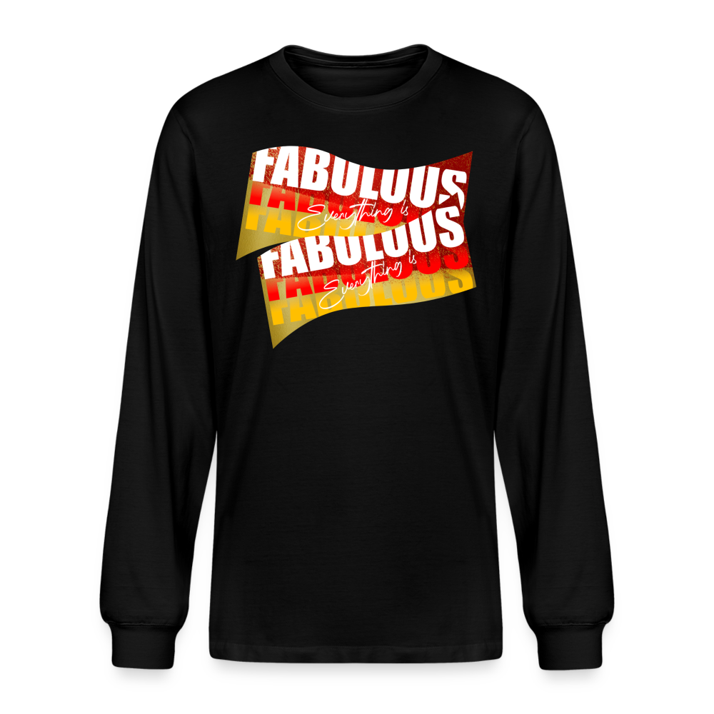 Fabulous Unisex Organic Long Sleeve Tee Shirt - black