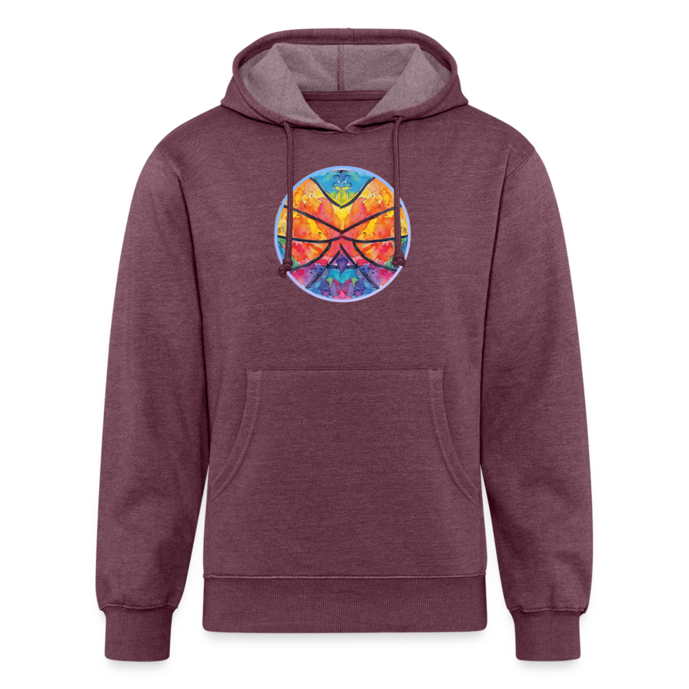 Unisex Organic Hoodie - heather burgundy