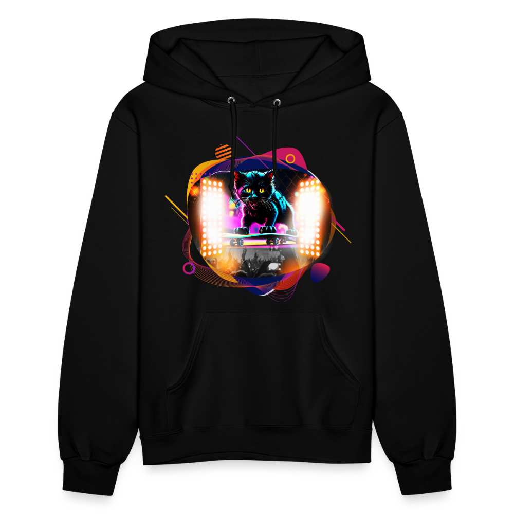 Skateboarding Cat Women's Hoodie - black