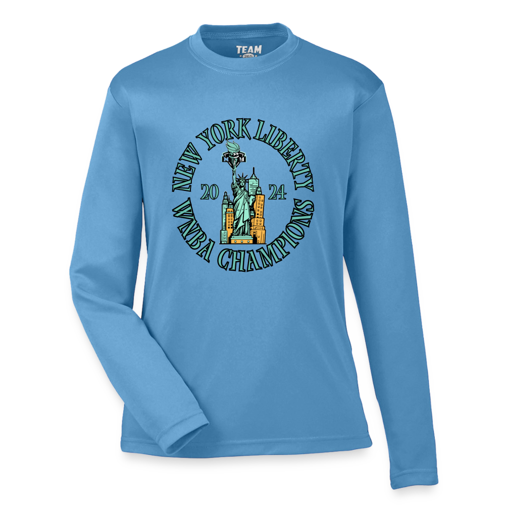 Youth Zone Performance Long-Sleeve T-Shirt - light blue