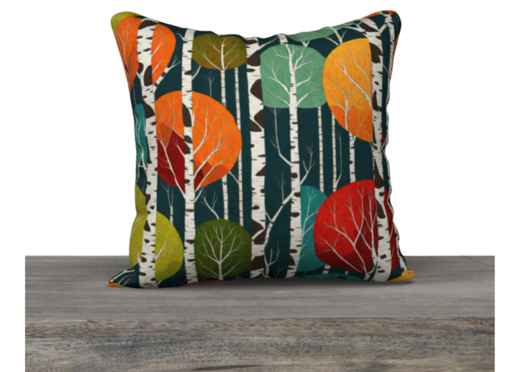 Trees of Color 18" x 18" Pillow Case