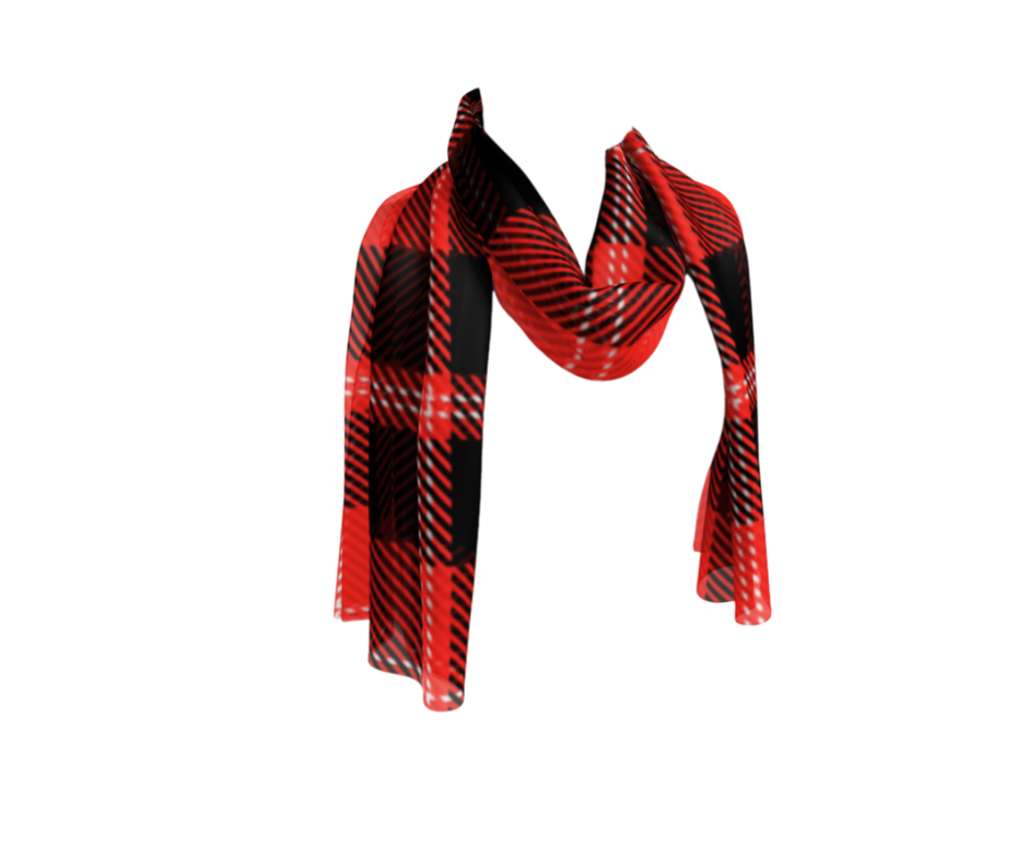 Christmas Plaid Long Scarf