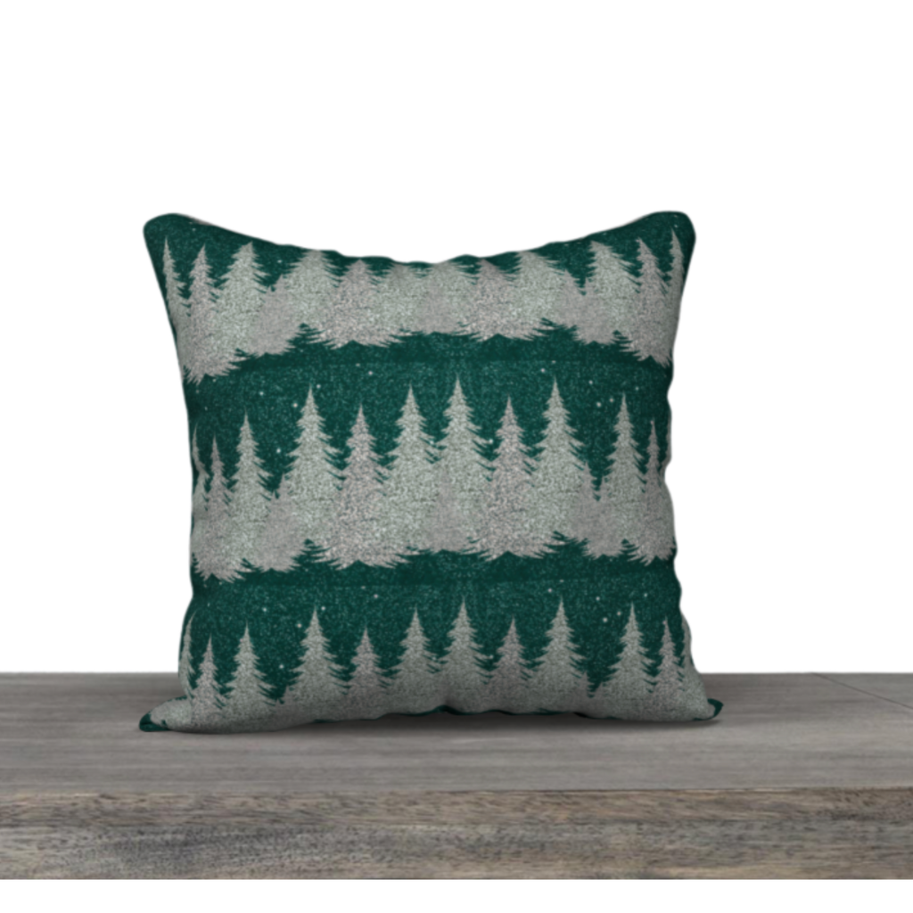 Frosted Trees 18" x 18" Pillow Case