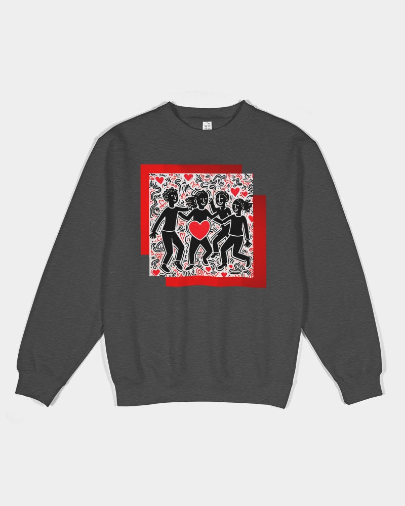 Keith Haring Design Style Unisex Premium Crewneck Sweatshirt