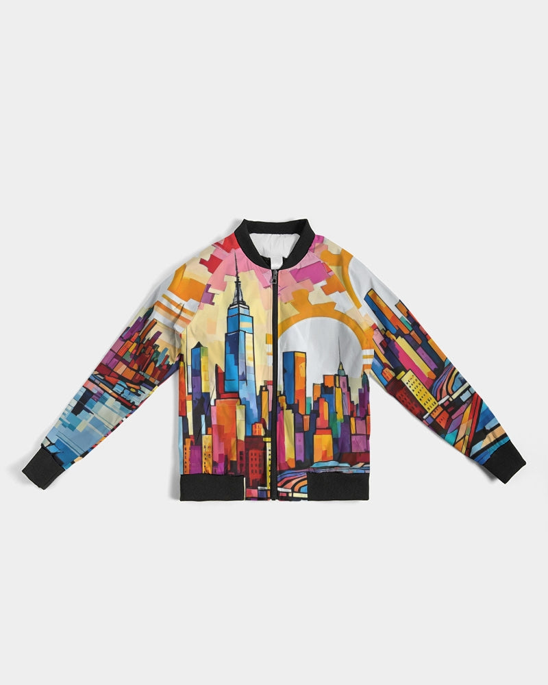 New York New York Print Bomber Jacket