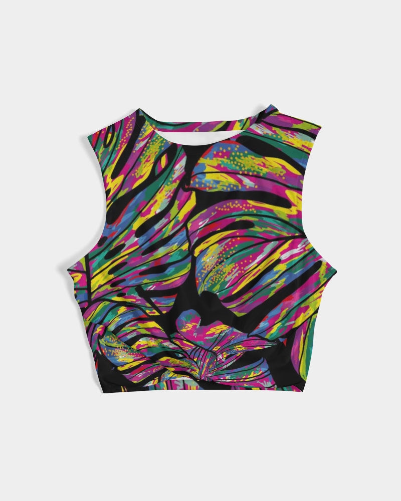 Lustrous Leaves Women's  Twist-Front Tank