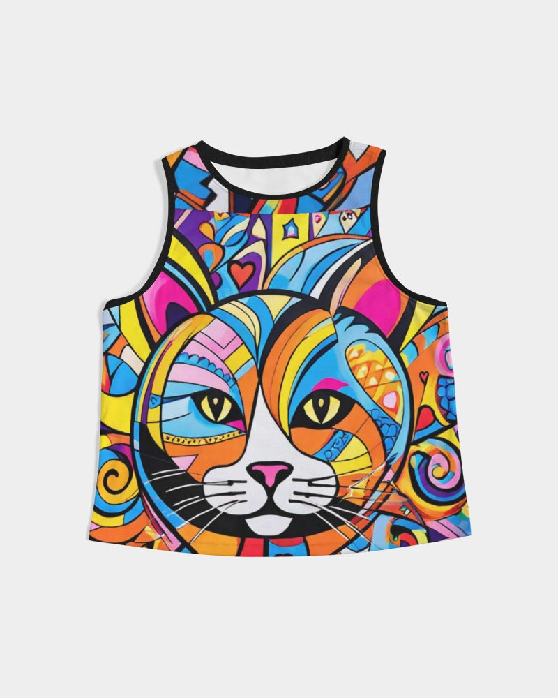 Here come the cats! Women's Cropped Tank