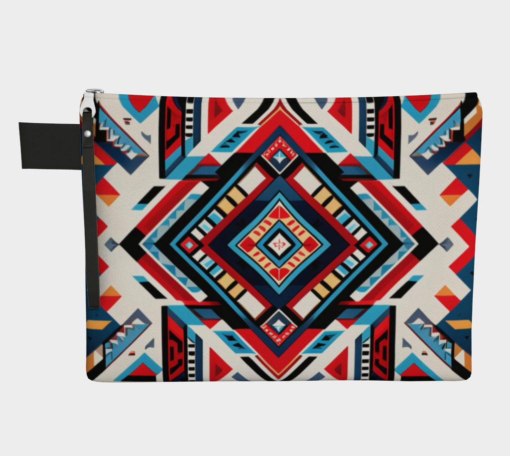 Navajo Motif Zipper Carry-all
