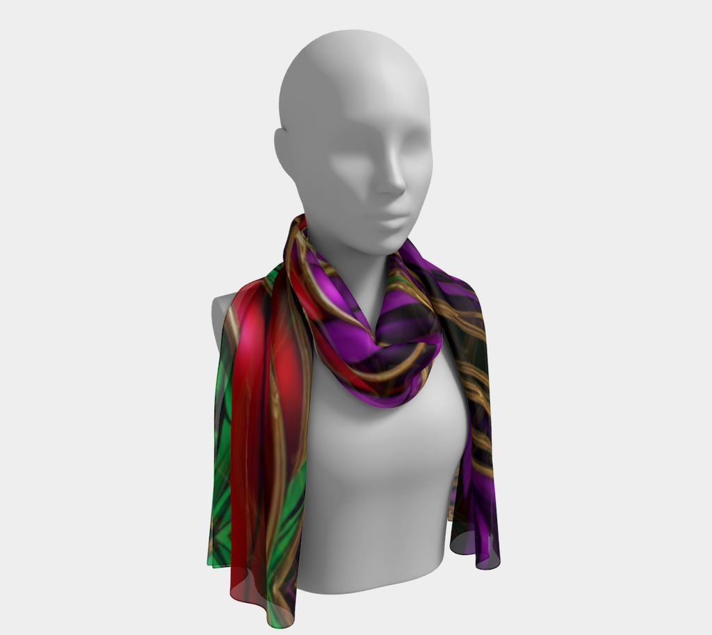 Mardi Gras Long Scarf