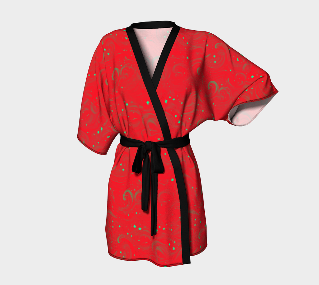 Luscious Red Kimono Robe