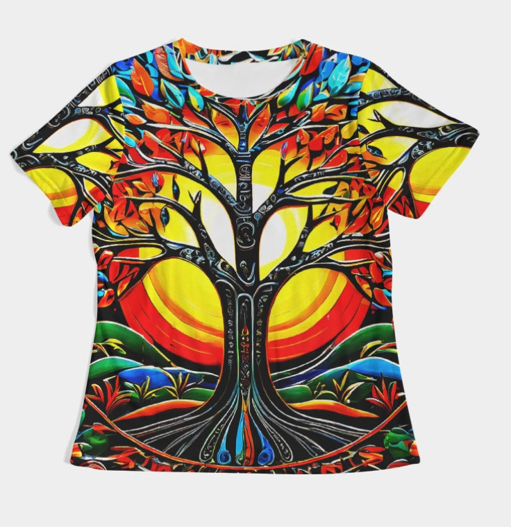 Colorful Tree of Life Tee Shirt