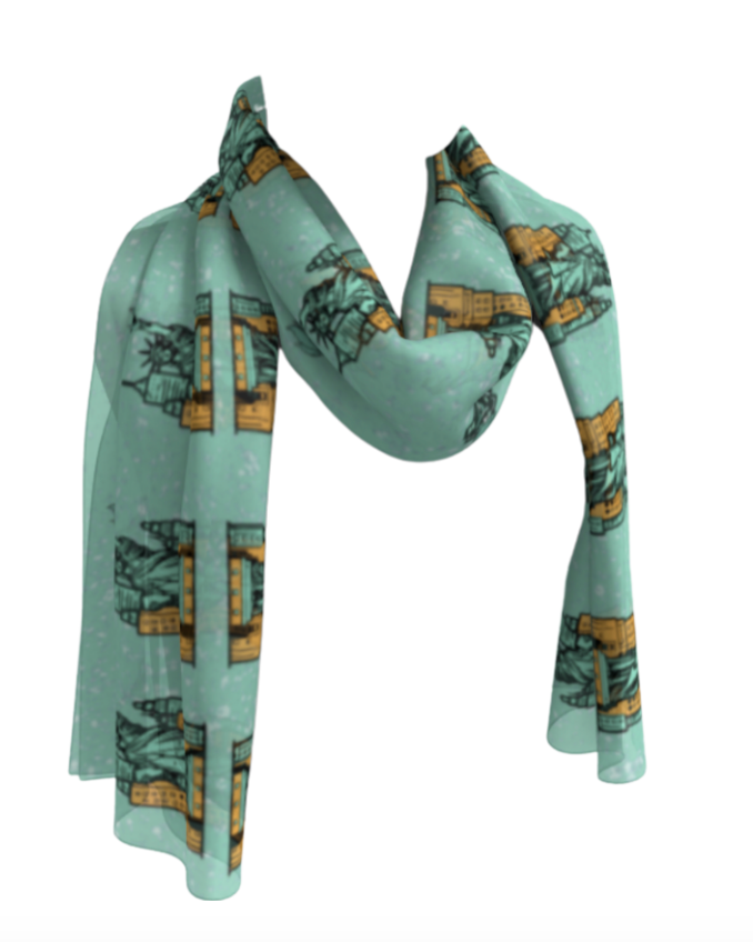 Lady Liberty Long Scarf