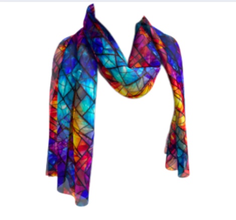 Stained Glass Long Scarf