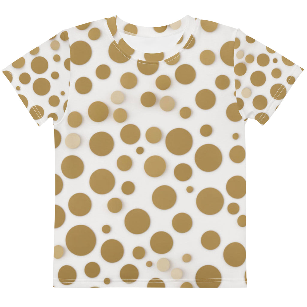 Kids Gold Bubbles Crew Neck T