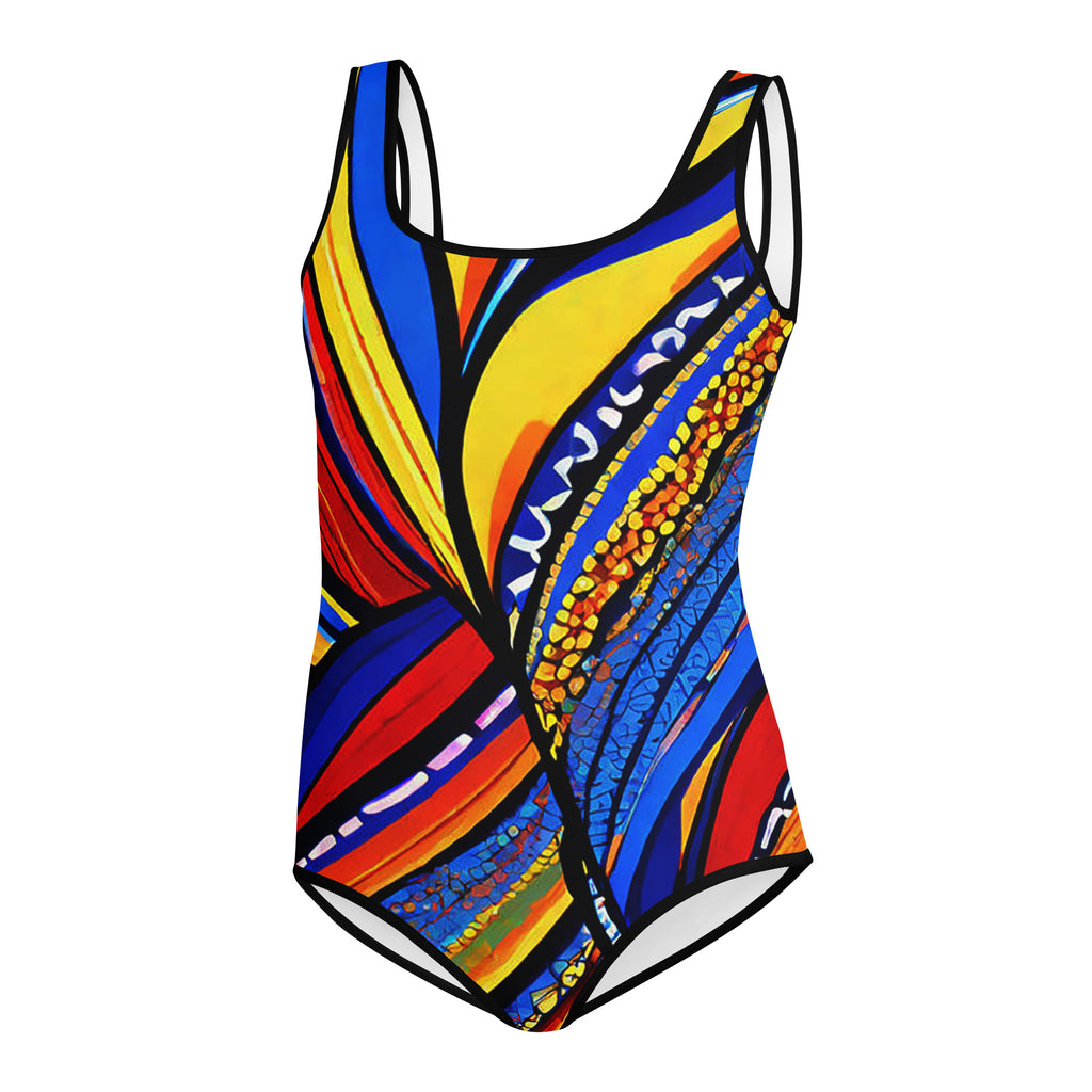 Lines of Color Youth Swimsuit