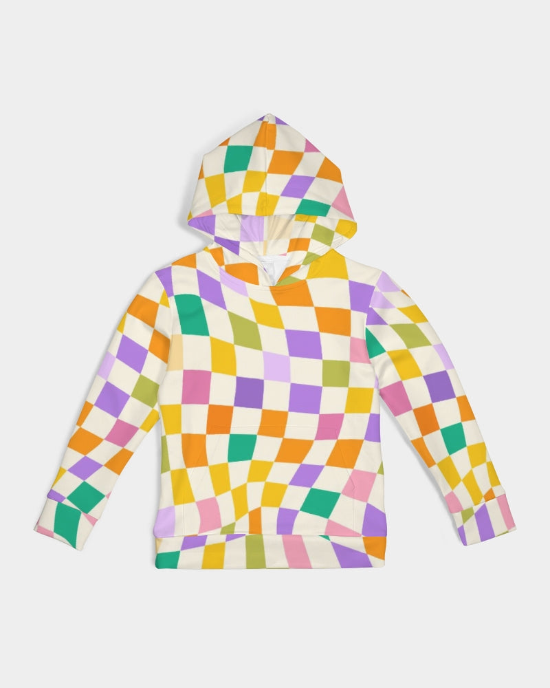 Cheery Checks Kids Multicolor Hoodie