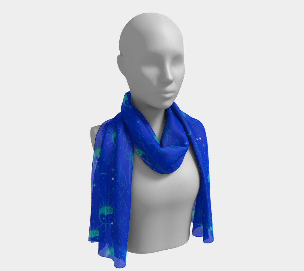 Blue Moon Long Scarf