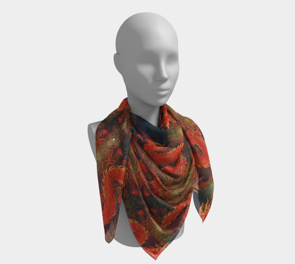 Lunar New Year Square Scarf