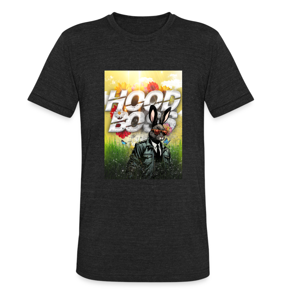 Hood Boss Tri-Blend Tee Shirt - heather black